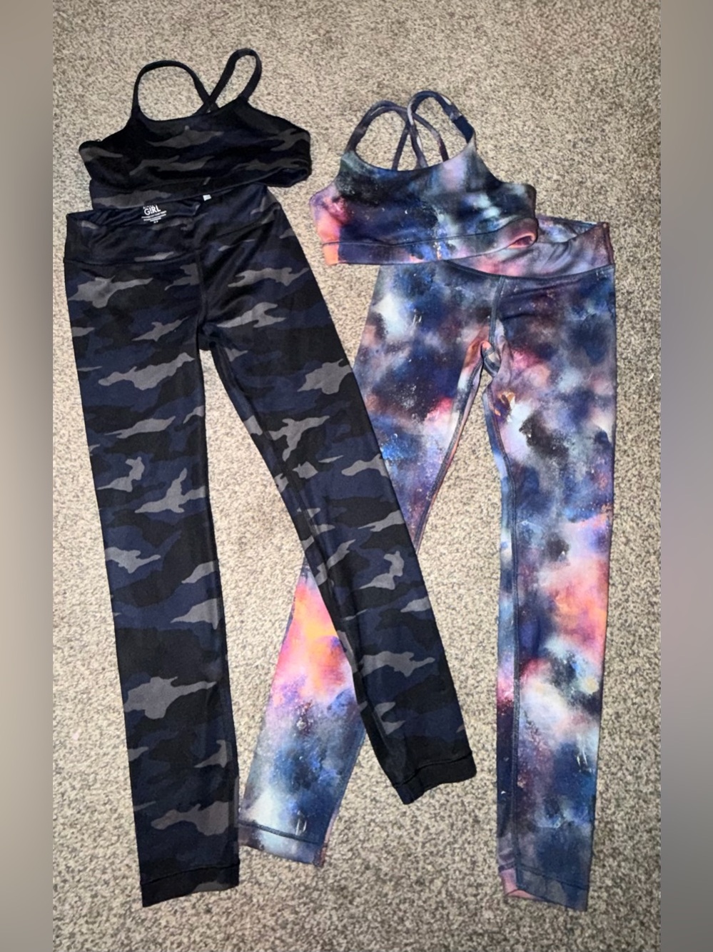 (2) Athleta girl sets. Size 7.EUC